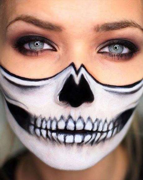 easy-half-face-skeleton-makeup-tutorial-22_2 Gemakkelijk half gezicht skelet make-up tutorial
