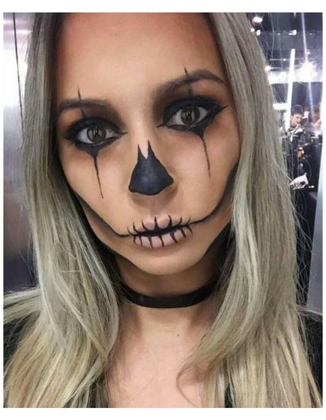 easy-half-face-skeleton-makeup-tutorial-22_5 Gemakkelijk half gezicht skelet make-up tutorial