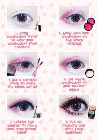 easy-kawaii-makeup-tutorial-15_10 Gemakkelijk kawaii make-up tutorial