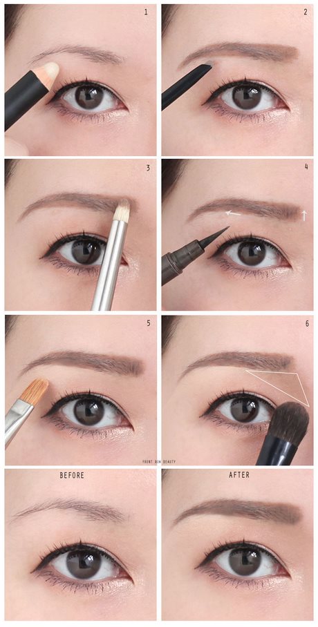 eyebrow-makeup-tutorial-for-asian-51_4 Wenkbrauw make-up tutorial voor Aziatische
