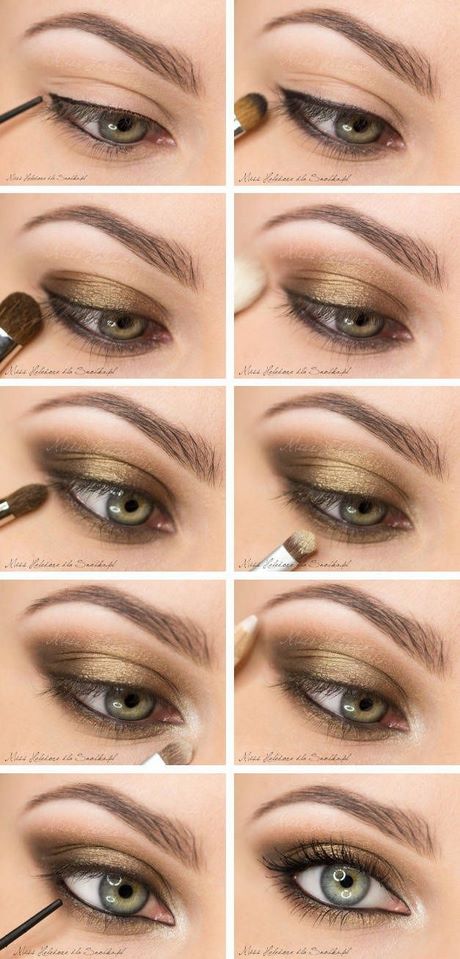 gold-and-brown-makeup-tutorial-28_12 Gouden en bruine make-up tutorial
