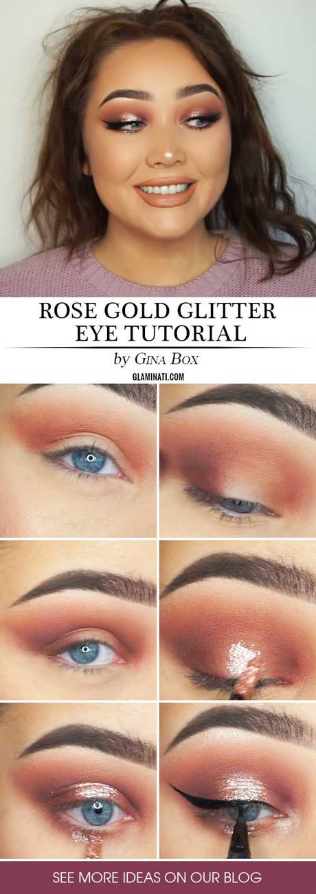 gold-and-brown-makeup-tutorial-28_19 Gouden en bruine make-up tutorial