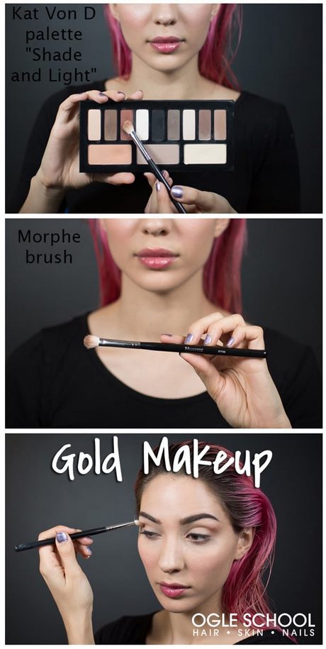 gold-cat-eye-makeup-tutorial-19_18 Gouden kat oog make-up tutorial