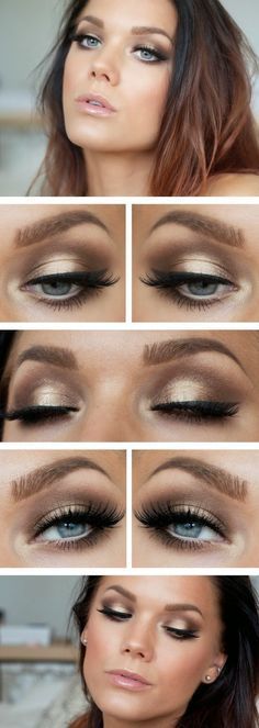 gold-dress-makeup-tutorial-96_18 Gouden jurk make-up tutorial