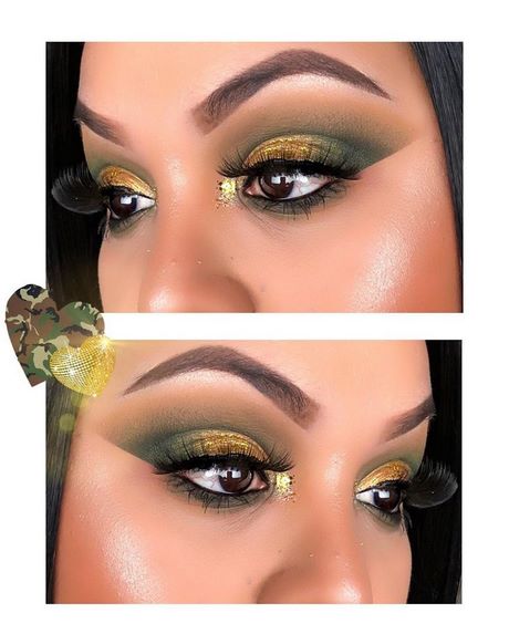 Gouden make-up tutorial voor groene ogen