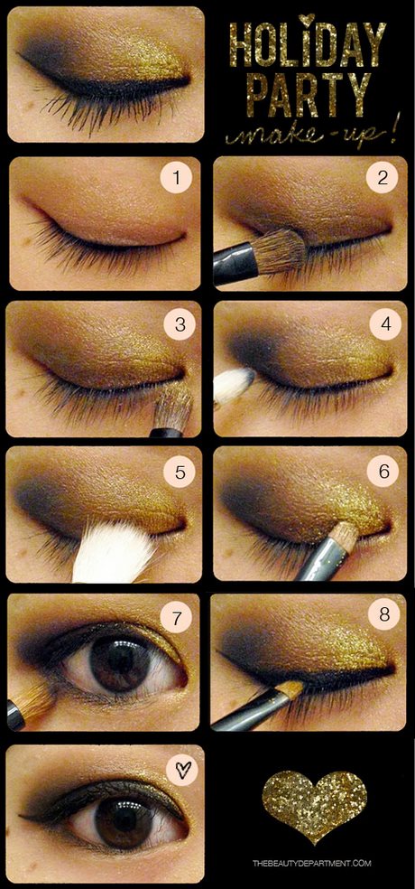 gold-shimmer-eye-makeup-tutorial-29_2 Gold shimmer oog make-up tutorial