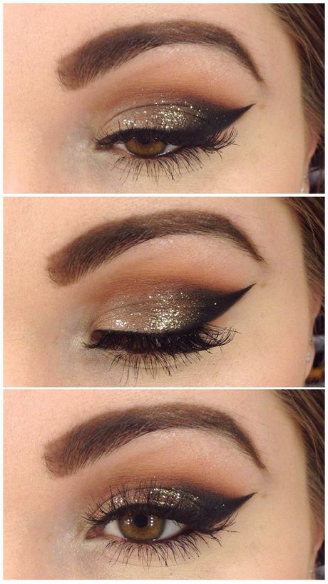 gold-shimmer-eye-makeup-tutorial-29_5 Gold shimmer oog make-up tutorial