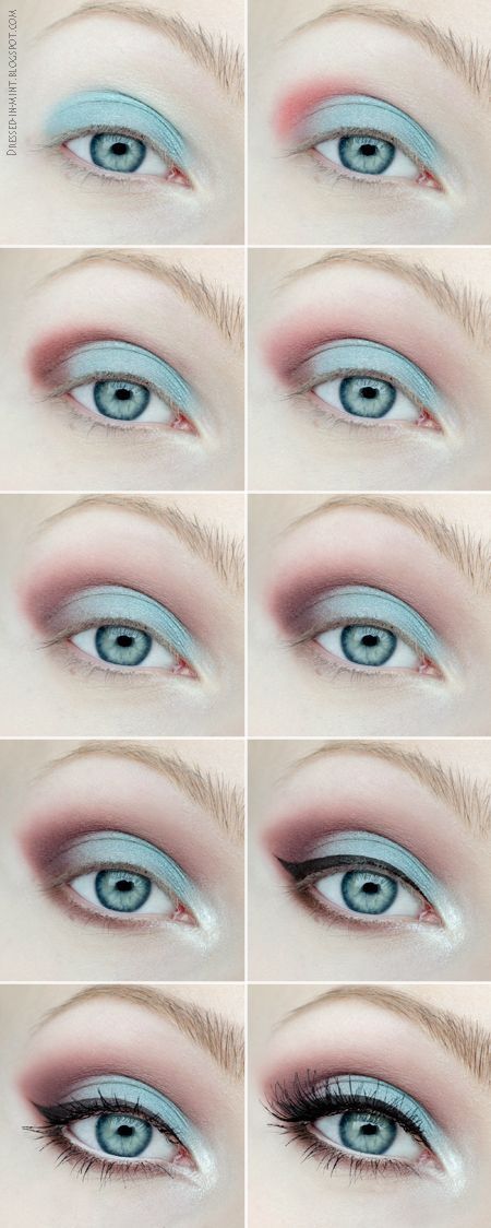 green-and-blue-makeup-tutorial-02 Groene en blauwe make-up tutorial