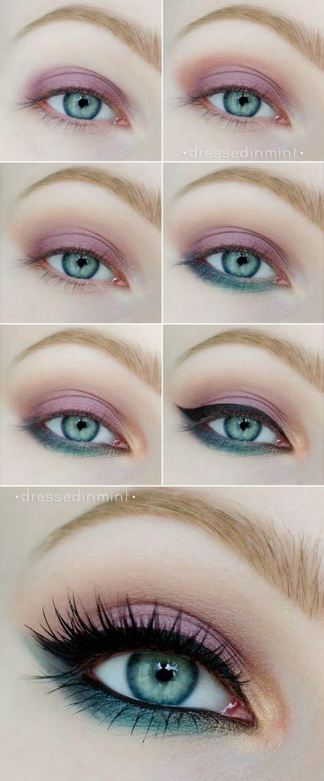 green-and-blue-makeup-tutorial-02_4 Groene en blauwe make-up tutorial