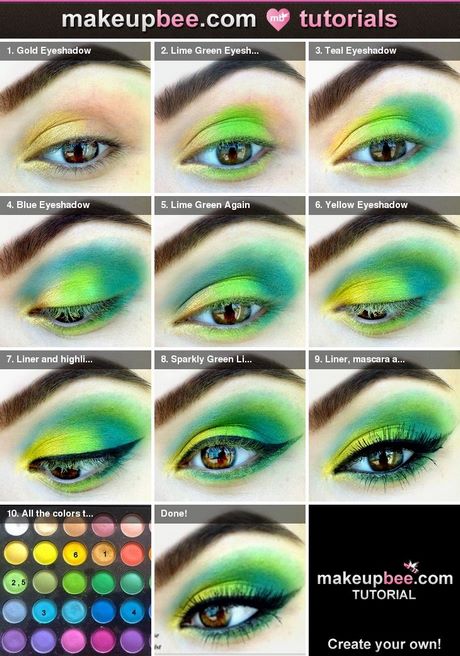 green-and-blue-makeup-tutorial-02_8 Groene en blauwe make-up tutorial