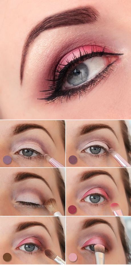 makeup-eyeshadow-tutorial-pink-78_6 Make-up oogschaduw tutorial roze