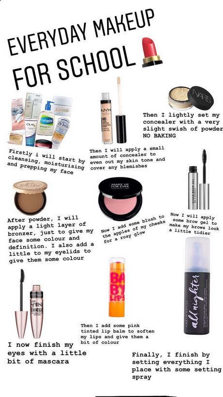 Make-up voor school tutorial