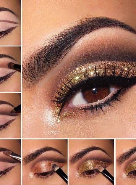 makeup-tutorial-gold-smokey-eyes-33_10 Make-up tutorial gold smokey eyes