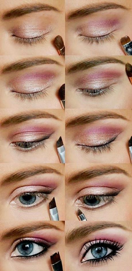 pink-and-blue-makeup-tutorial-65 Roze en blauwe make-up tutorial