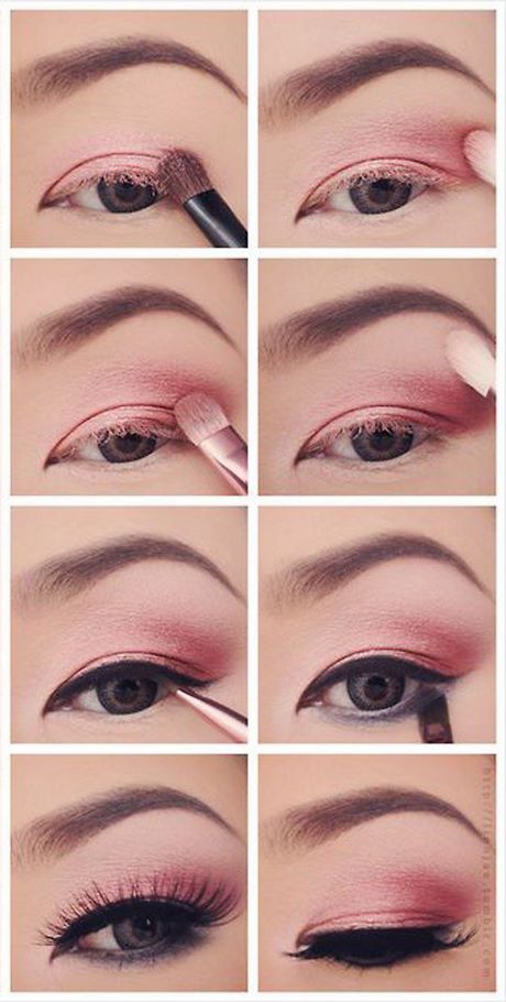 pink-and-brown-makeup-tutorial-24_16 Roze en bruine make-up tutorial