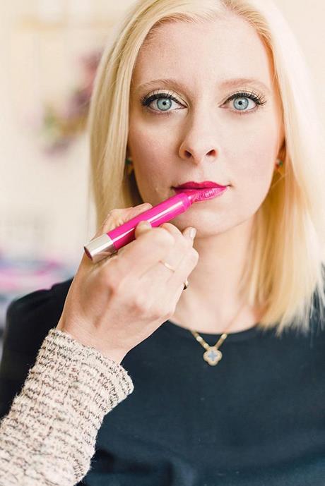 pink-lipstick-makeup-tutorial-63_13 Roze lippenstift make-up tutorial