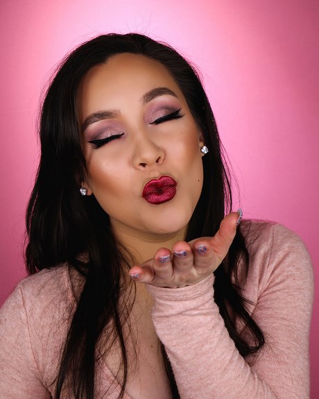 pink-lipstick-makeup-tutorial-63_2 Roze lippenstift make-up tutorial