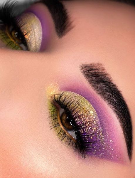 purple-gold-eye-makeup-tutorial-54_14 Paars Goud Oog make-up tutorial