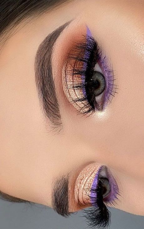 purple-gold-eye-makeup-tutorial-54_16 Paars Goud Oog make-up tutorial