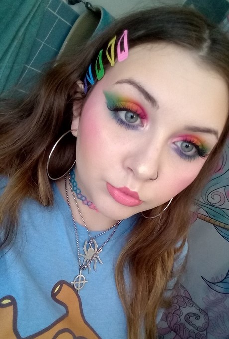 rainbow-eyes-makeup-tutorial-85_11 Regenboog ogen make-up tutorial