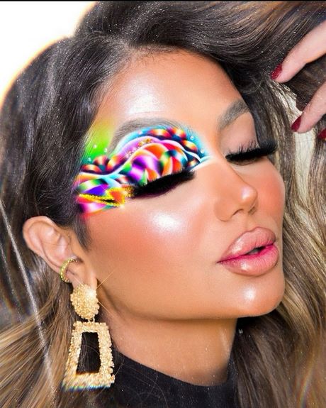 rainbow-eyes-makeup-tutorial-85_18 Regenboog ogen make-up tutorial