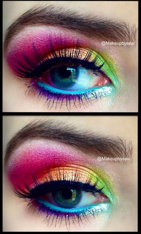 rainbow-eyes-makeup-tutorial-85_9 Regenboog ogen make-up tutorial