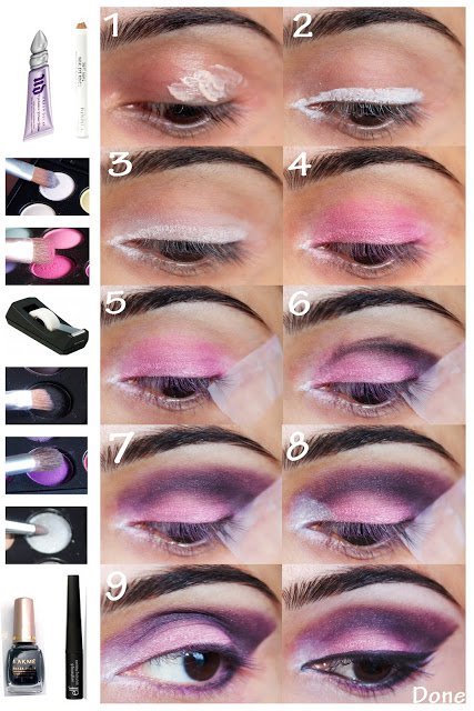 smokey-eye-makeup-tutorial-purple-74_11 Smokey eye make-up tutorial paars