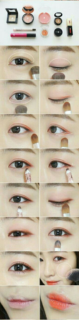 Ulzzang make-up tutorial voor school