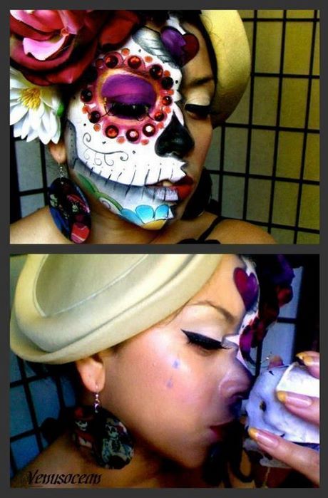 3-sugar-skull-makeup-tutorial-67_16 3 suiker schedel make-up tutorial