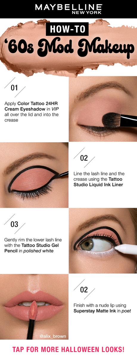 60s-mod-makeup-tutorial-04 60s mod make-up tutorial