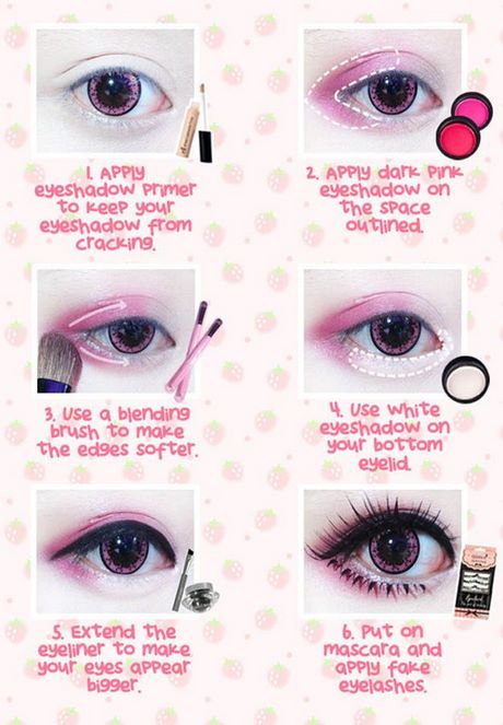 anime-doll-eye-makeup-tutorial-18_6 Anime pop oog make-up tutorial