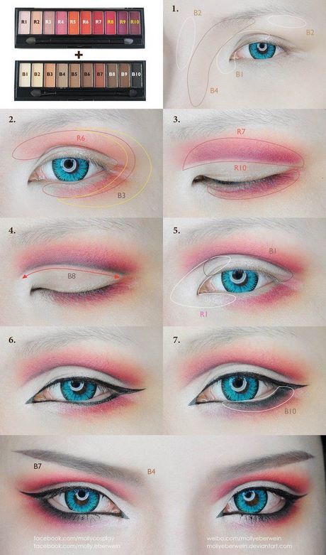 anime-makeup-tutorials-27_7 Anime make-up tutorials