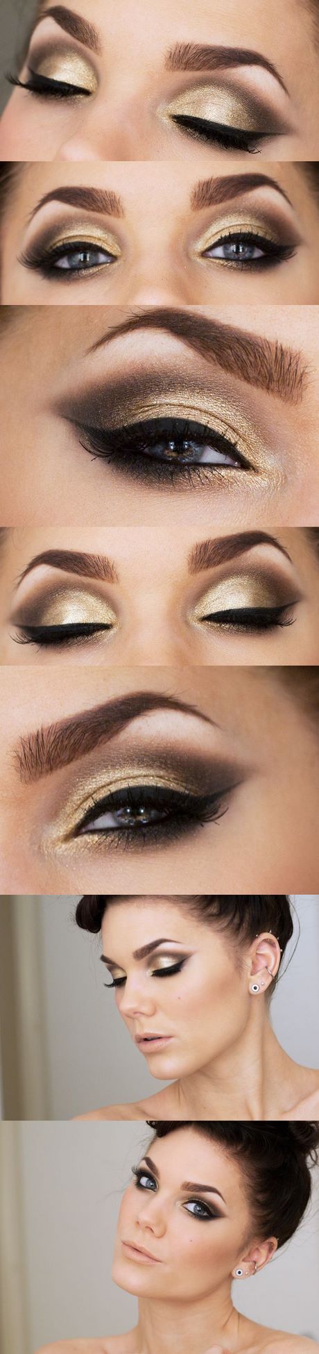 black-and-gold-eye-makeup-tutorial-20_2 Zwarte en gouden oog make-up tutorial