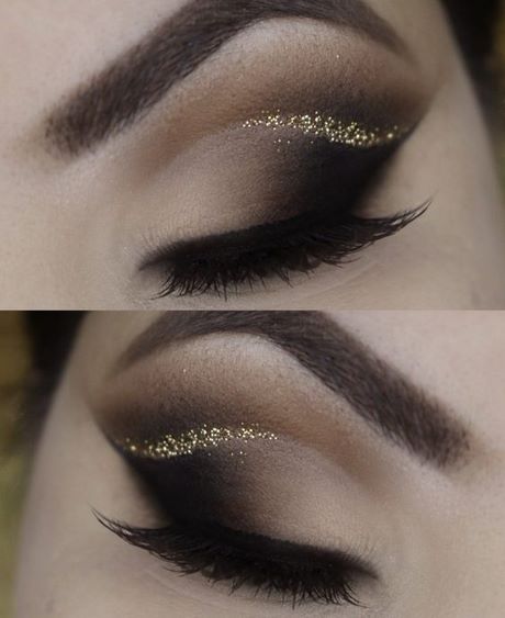 black-and-gold-eye-makeup-tutorial-20_4 Zwarte en gouden oog make-up tutorial