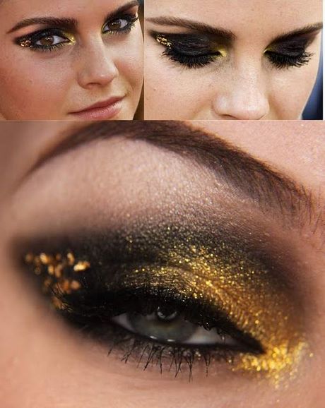 black-and-gold-eye-makeup-tutorial-20_9 Zwarte en gouden oog make-up tutorial