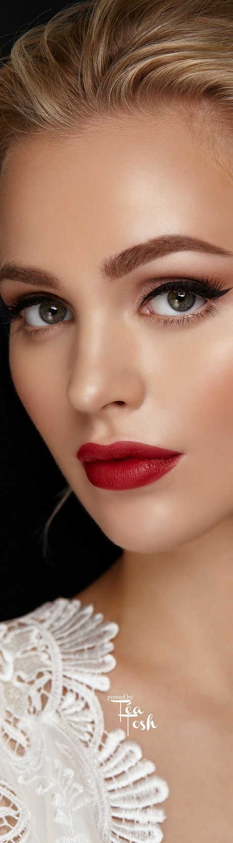 bright-red-lipstick-makeup-tutorial-80 Heldere rode lippenstift make-up tutorial