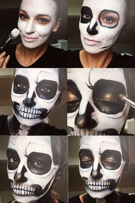 cool-skull-makeup-tutorial-78_7 Cool skull make-up tutorial
