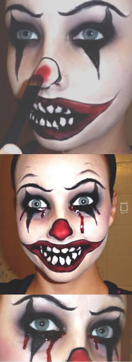 creepy-clown-makeup-tutorials-53_2 Creepy clown make-up tutorials