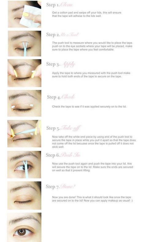 double-eyelid-tape-makeup-tutorial-61_6 Dubbele ooglid tape make-up tutorial