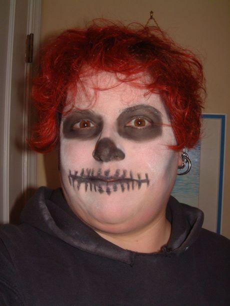 easy-half-skeleton-face-makeup-tutorial-23_9 Gemakkelijk half skelet gezicht make-up tutorial