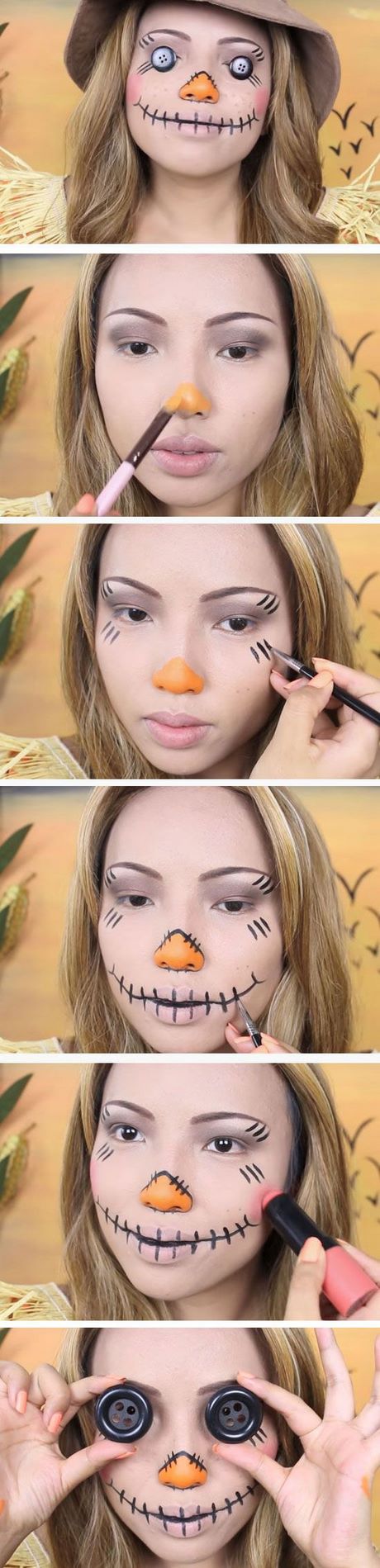 easy-scarecrow-makeup-tutorial-14_11 Easy scarecrow make-up tutorial