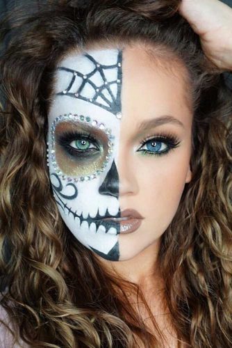 easy-skeleton-makeup-tutorial-half-face-43_12 Gemakkelijk skelet make-up tutorial half gezicht