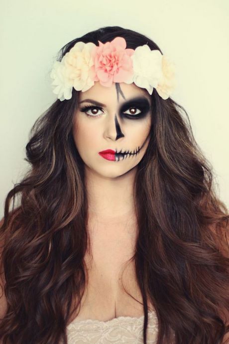 easy-skeleton-makeup-tutorial-half-face-43_8 Gemakkelijk skelet make-up tutorial half gezicht