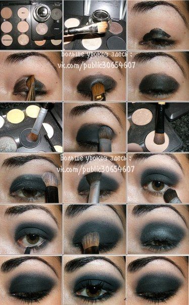 Emo make - up tutorial voor zwarte ogen