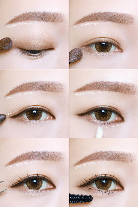 eye-brown-makeup-tutorial-asian-68 Oog bruin make-up tutorial Aziatisch