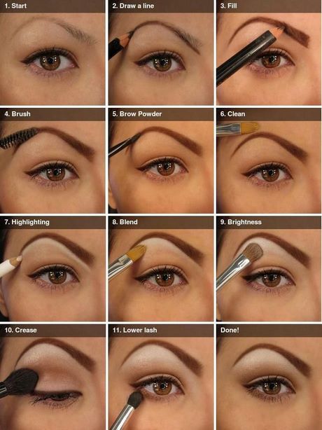 eyebrow-makeup-tutorial-with-eyeshadow-32_18 Wenkbrauw make - up tutorial met oogschaduw
