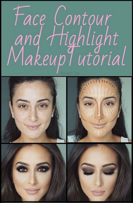 Gezicht contouring make-up tutorial