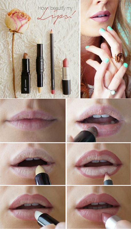 full-lips-makeup-tutorial-14_7 Volledige lippen make-up tutorial