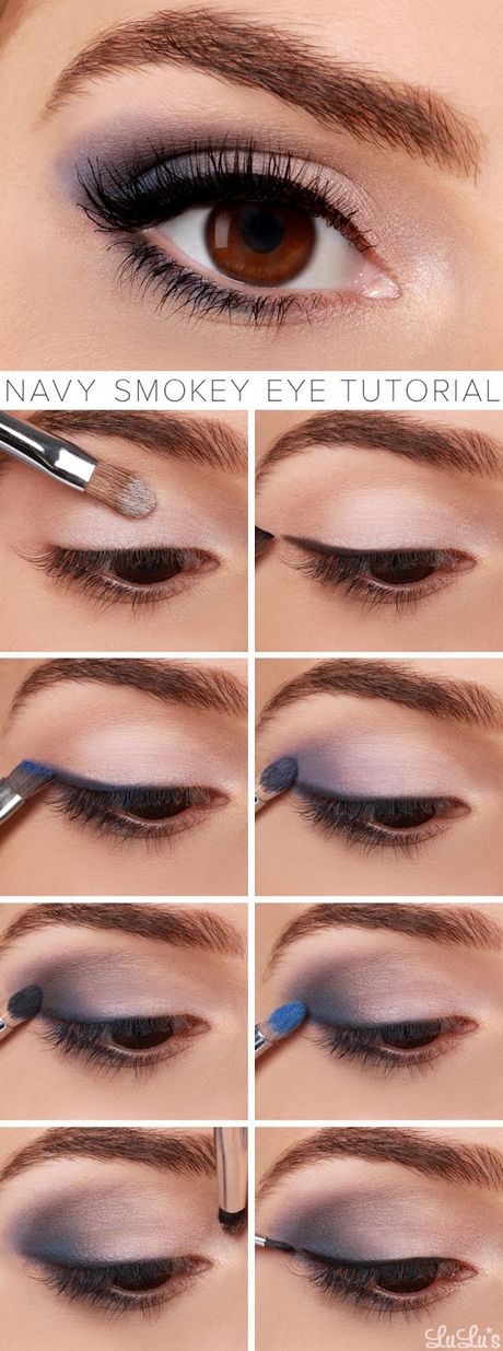 gold-blue-makeup-tutorial-81 Gouden blauwe make-up tutorial
