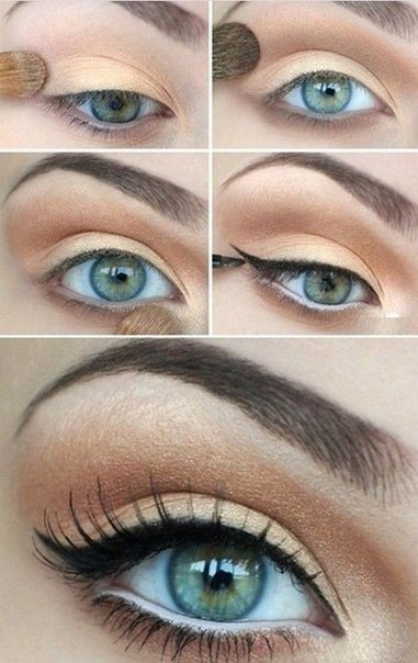 gold-blue-makeup-tutorial-81_4 Gouden blauwe make-up tutorial